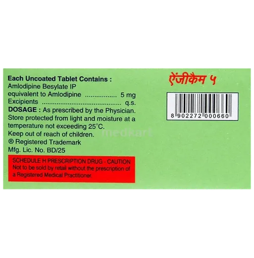angicam 5mg tablet 15's